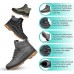 Luminen Men's Snow Boots Lightweight Waterproof Winter Boots Fur Lined Anti-slip Cold Weather Shoes