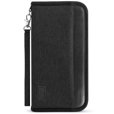 Looxmeer Travel Wallet, Family Passport Holder, RFID Blocking Travel Accessories Organizer for Tickets, Cards, Cash, Holiday Essentials Case Cover for Man & Woman