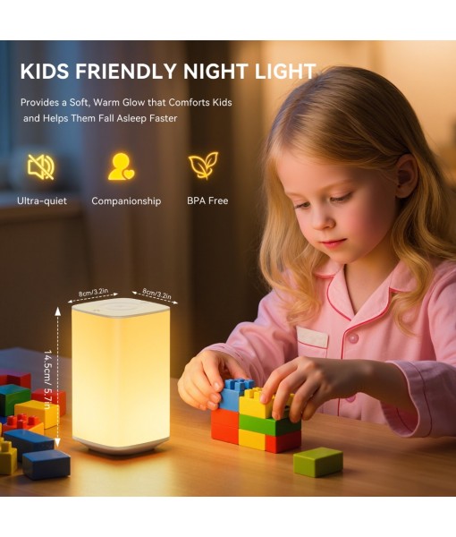 Auxmir Night Light, 4000mAh Rechargeable LED Table Lamp, Touch Bedside Lamp with RGB Colors, Dimmable Brightness, Remote Control, Portable Light for Children, Kids, Bedroom, Living Room, Camping
